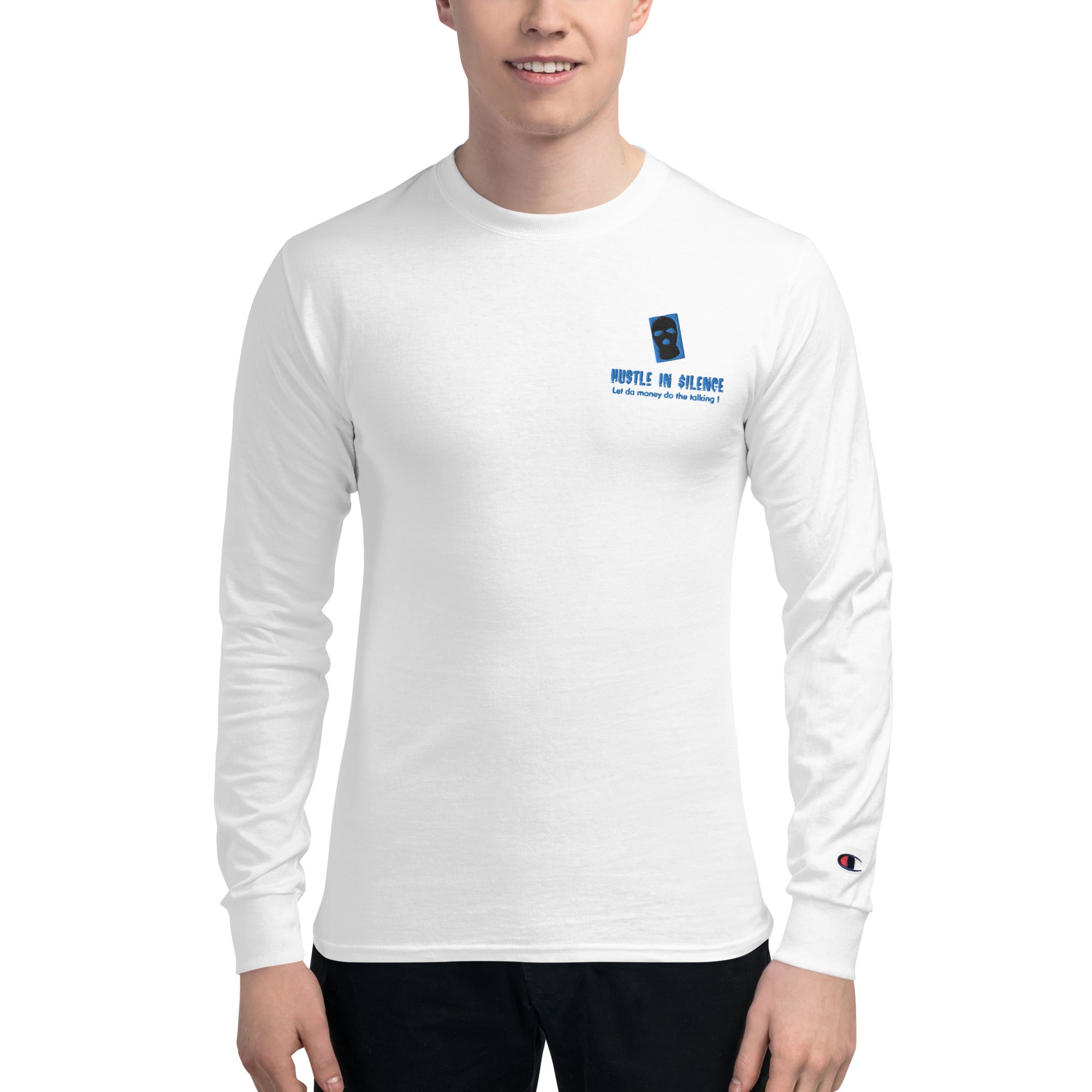 Men's Champion Long Sleeve Shirt Embroidered