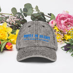 Embroidered Vintage Cotton Twill Cap