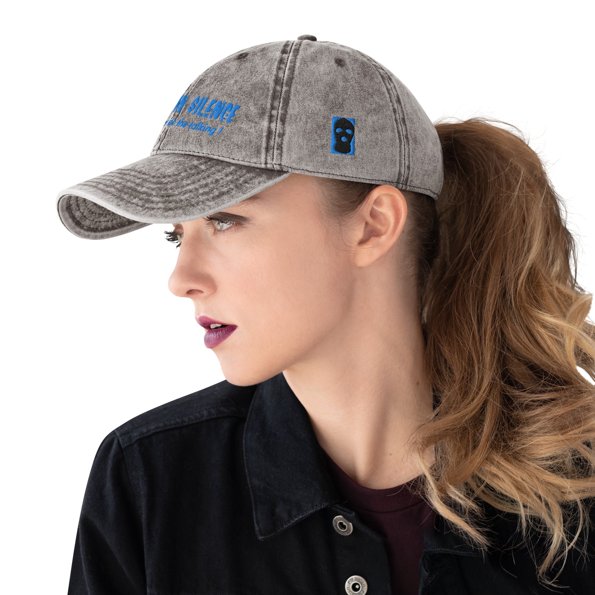 Embroidered Vintage Cotton Twill Cap