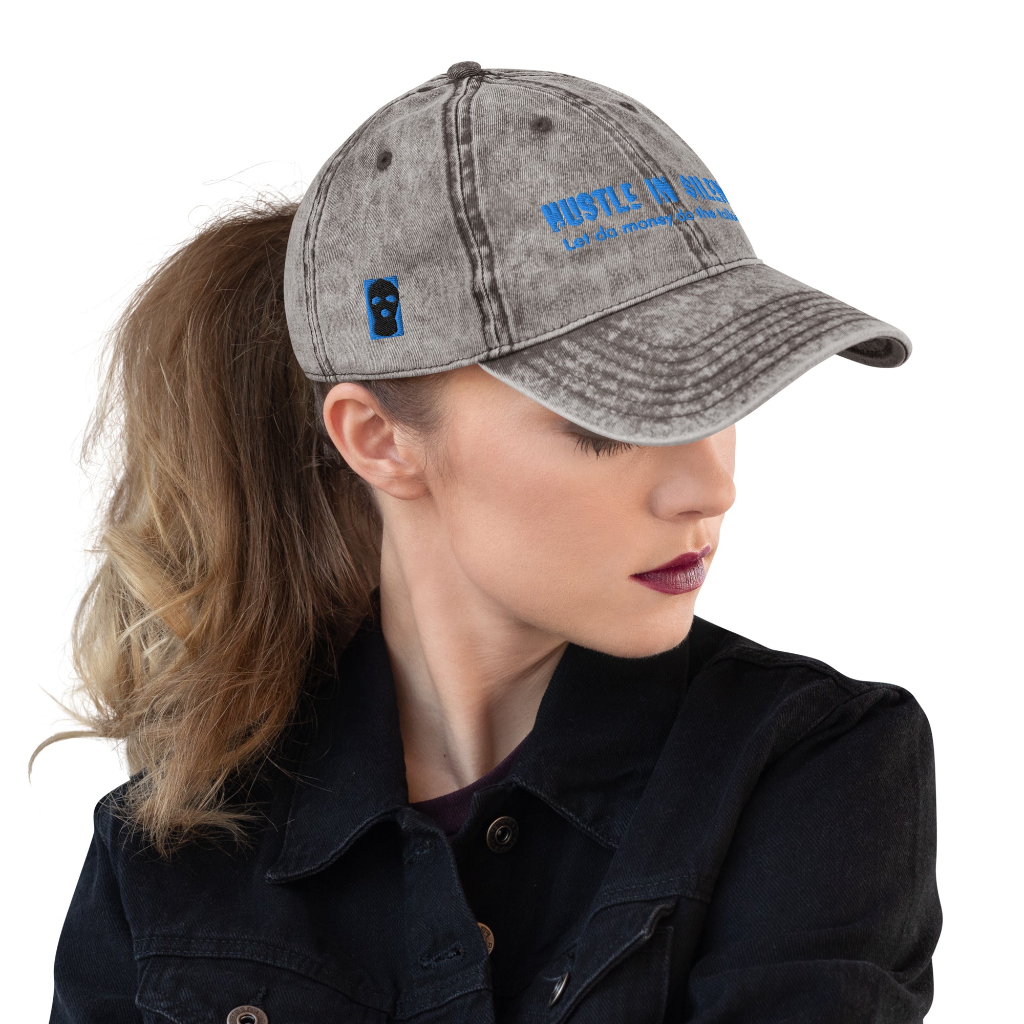 Embroidered Vintage Cotton Twill Cap