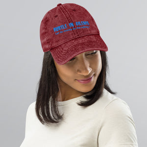 Embroidered Vintage Cotton Twill Cap