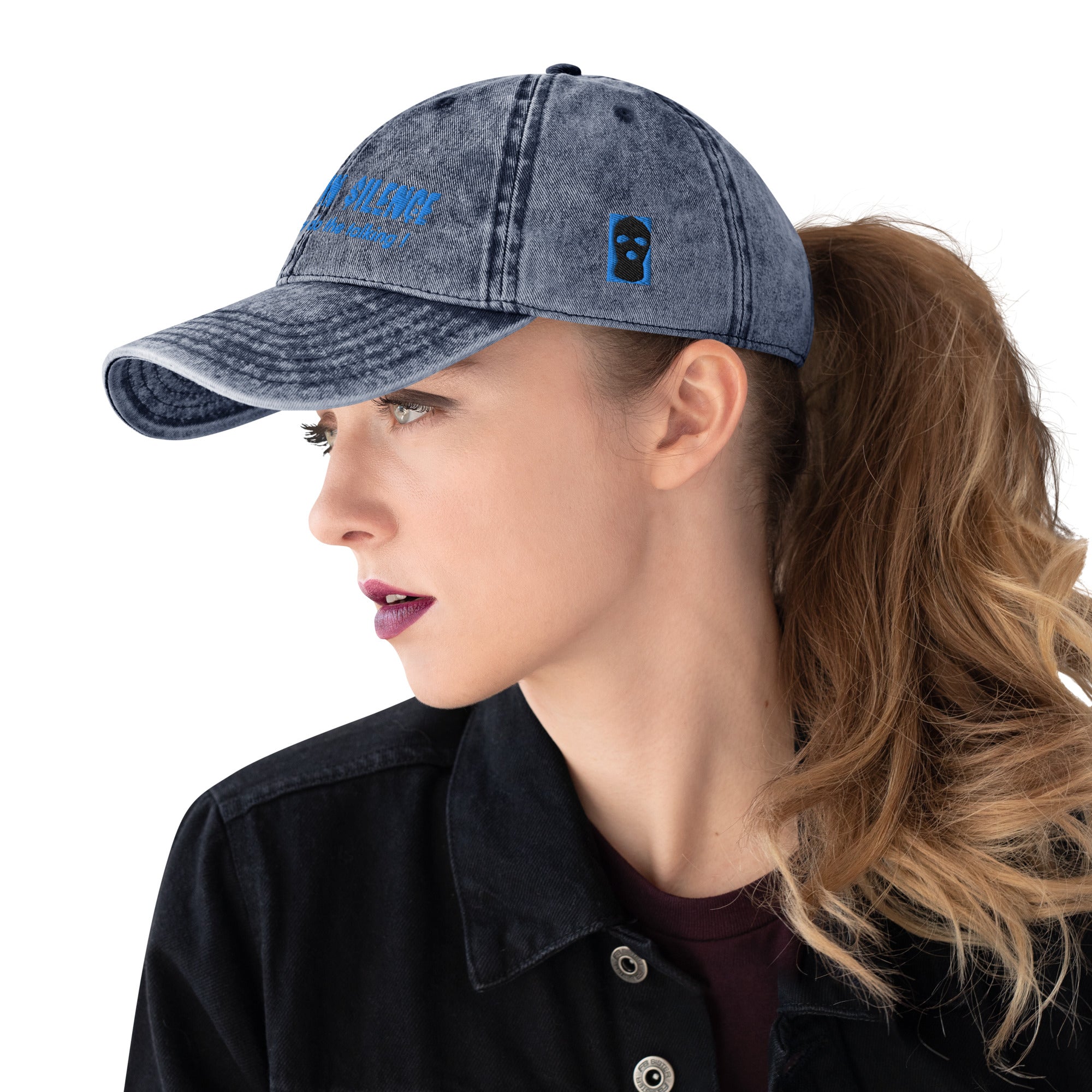 Embroidered Vintage Cotton Twill Cap