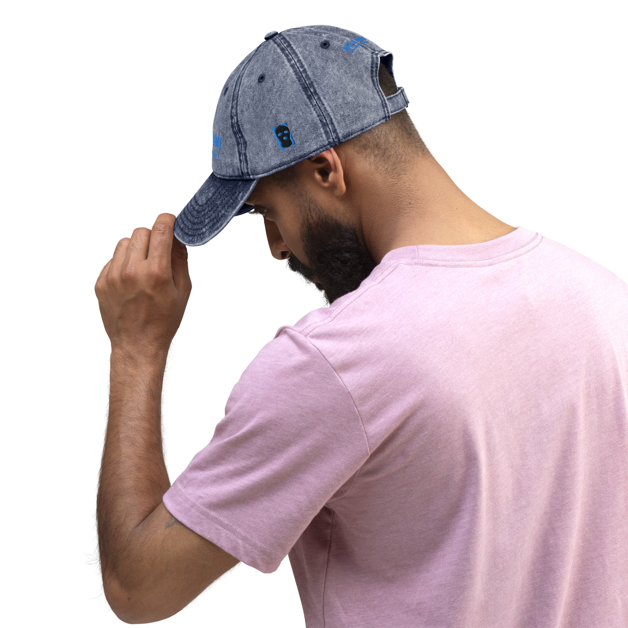 Embroidered Vintage Cotton Twill Cap