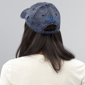 Embroidered Vintage Cotton Twill Cap