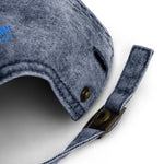 Embroidered Vintage Cotton Twill Cap