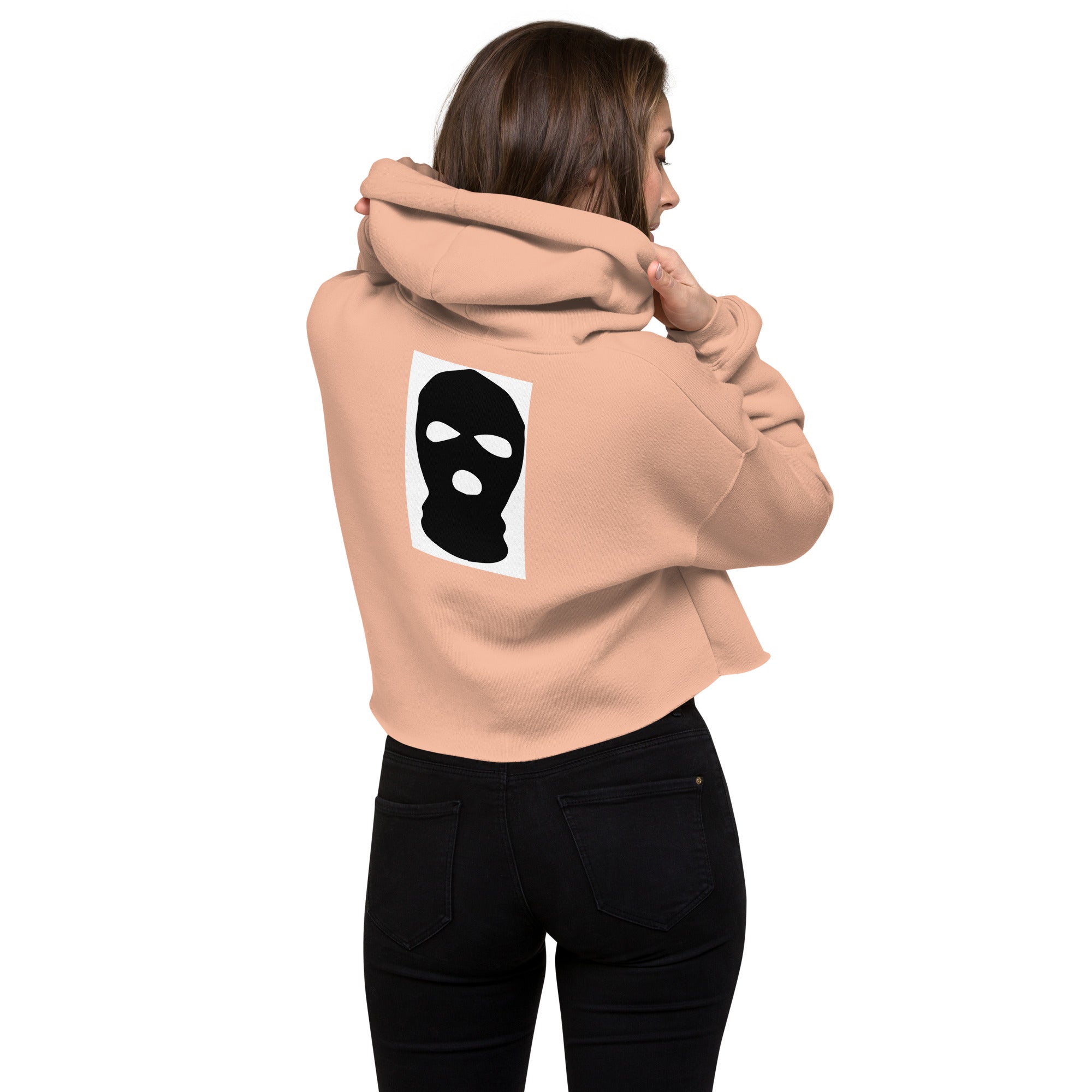 Embroidered Crop Hoodie